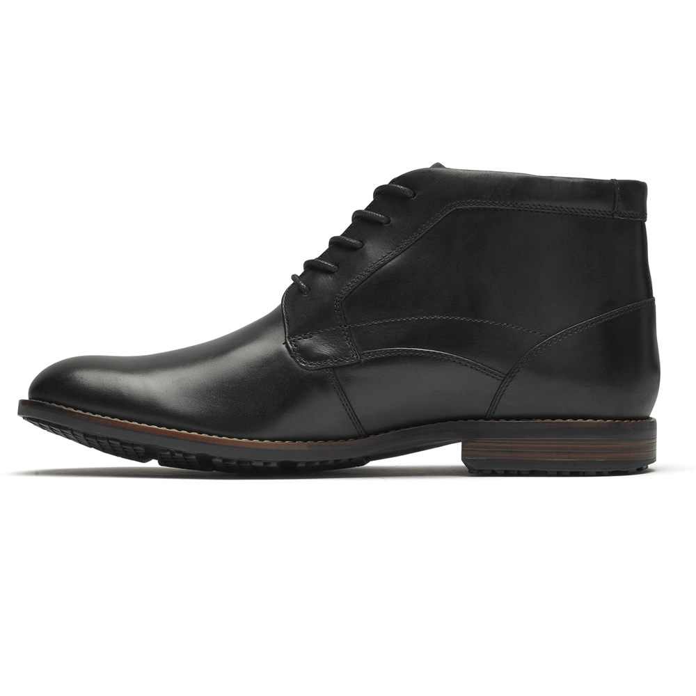 Botas Rockport Homem Pretas - Dustyn Chukka - 94587KJXQ